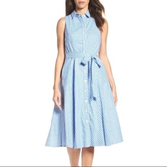 Chetta B Dresses & Skirts - Be by CHETTA B blue gingham picnic dress